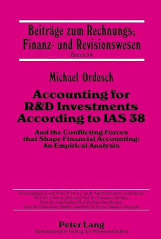 Accounting for R&D Investments According to IAS 38
