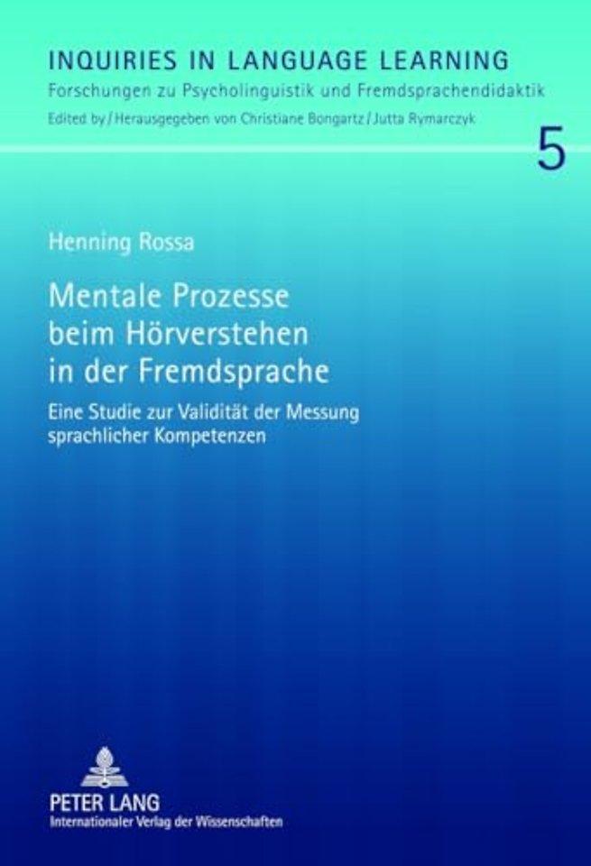 Mentale Prozesse Beim Hoerverstehen in Der Fremdsprache