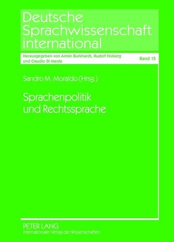 Sprachenpolitik Und Rechtssprache