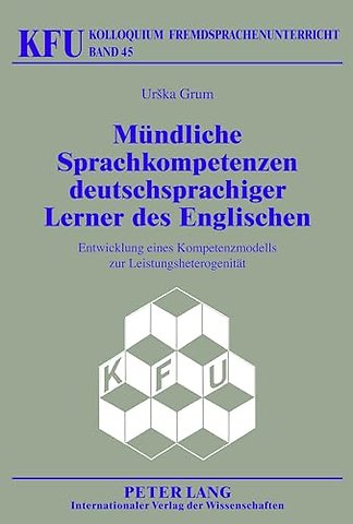 Muendliche Sprachkompetenzen Deutschsprachiger Lerner Des Englischen