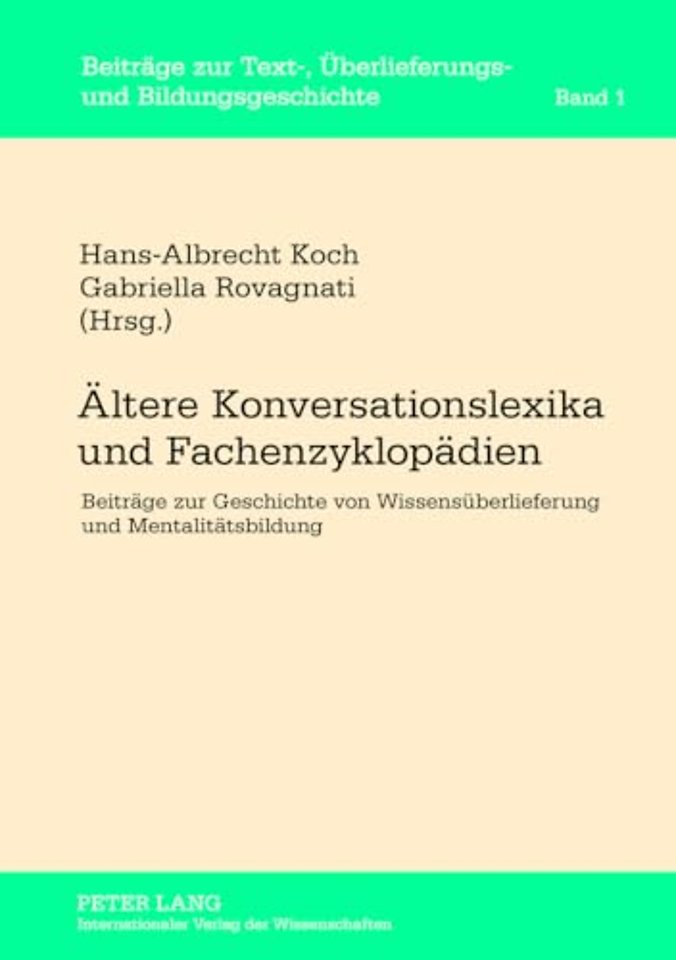 Aeltere Konversationslexika und Fachenzyklopaedien