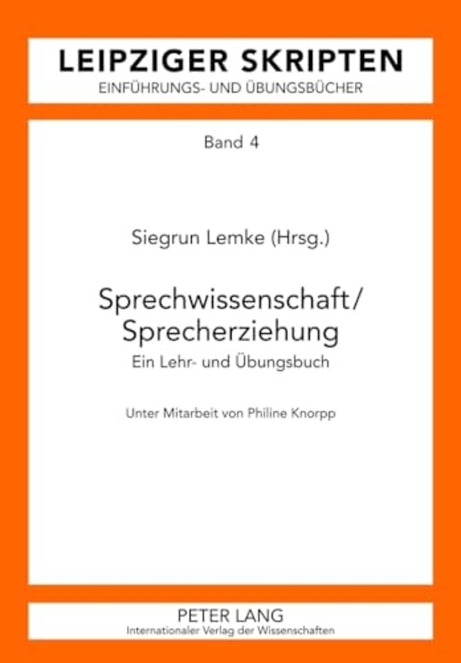 Sprechwissenschaft/Sprecherziehung