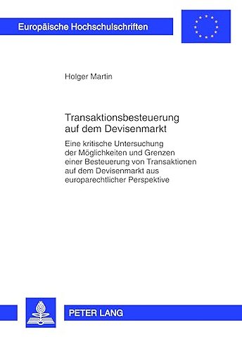 Transaktionsbesteuerung Auf Dem Devisenmarkt