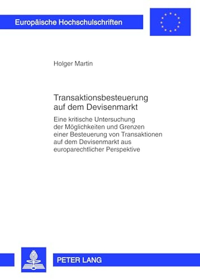 Transaktionsbesteuerung Auf Dem Devisenmarkt