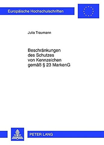 Beschraenkungen des Schutzes von Kennzeichen gemaeß § 23 MarkenG
