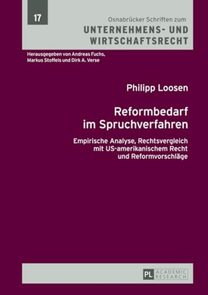Reformbedarf Im Spruchverfahren