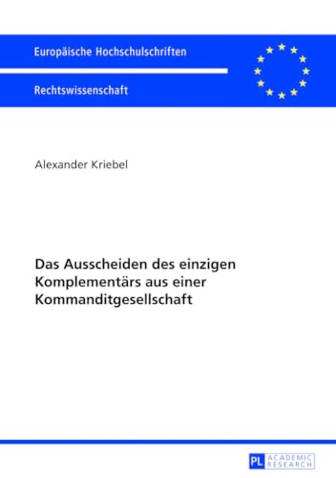 Das Ausscheiden des einzigen Komplementaers aus einer Kommanditgesellschaft