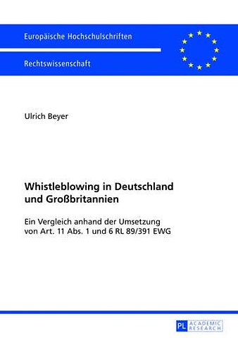 Whistleblowing in Deutschland und Grobritannien