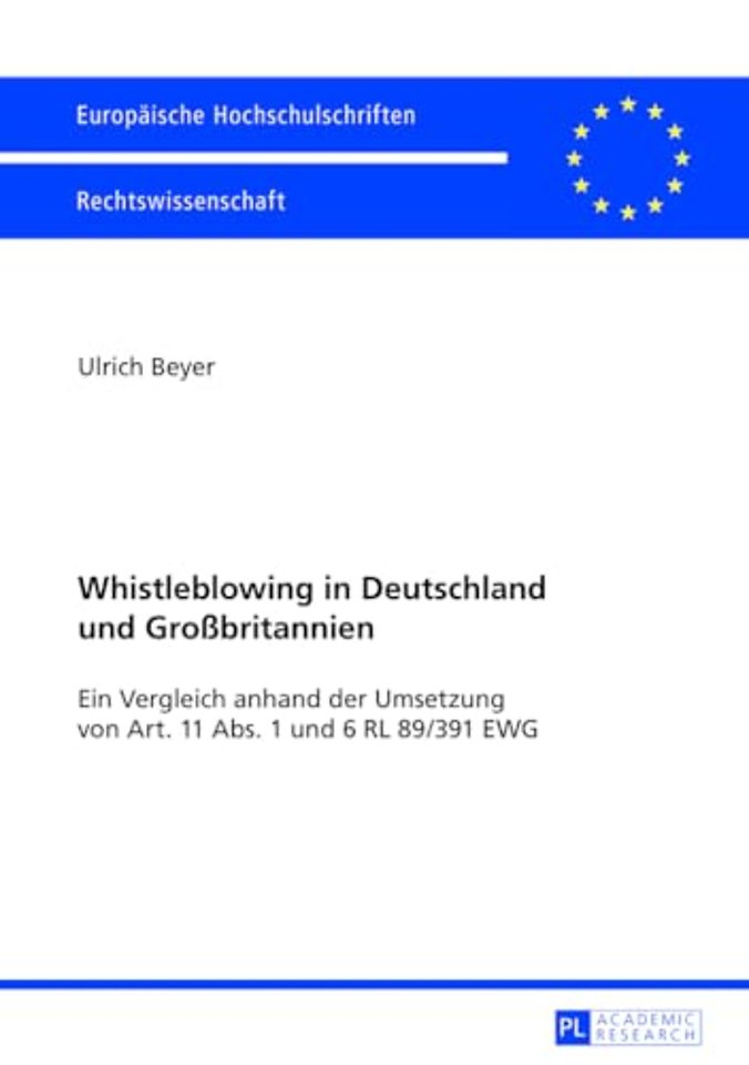 Whistleblowing in Deutschland und Grobritannien