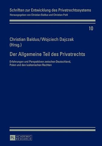 Der Allgemeine Teil des Privatrechts