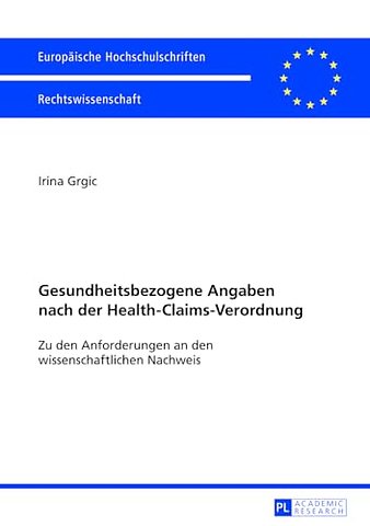 Gesundheitsbezogene Angaben Nach Der Health-Claims-Verordnung