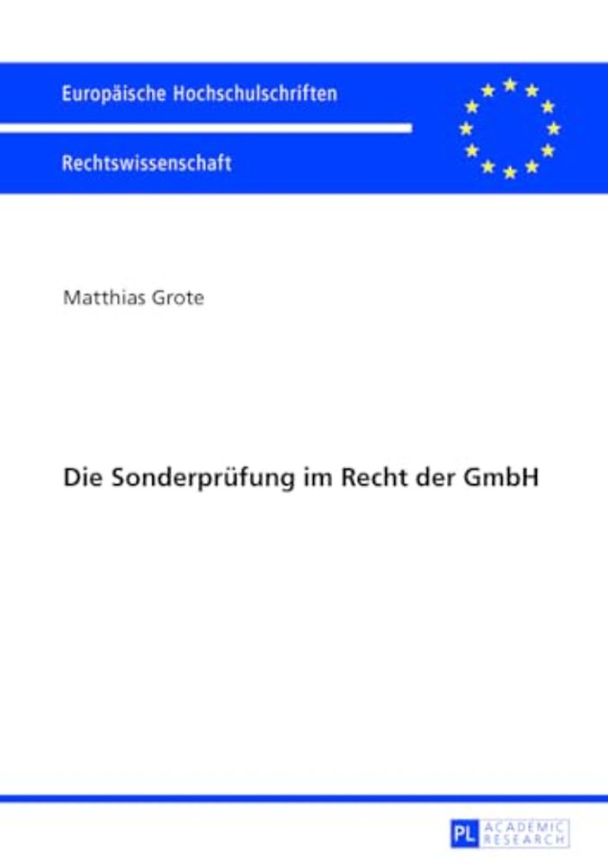 Die Sonderpruefung im Recht der GmbH