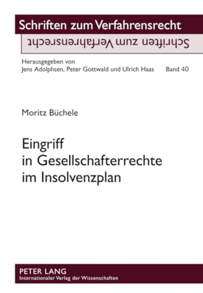 Eingriff in Gesellschafterrechte im Insolvenzplan