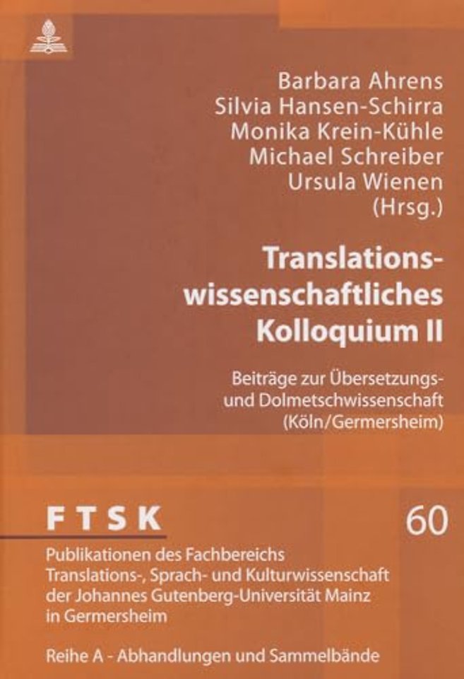 Translationswissenschaftliches Kolloquium II