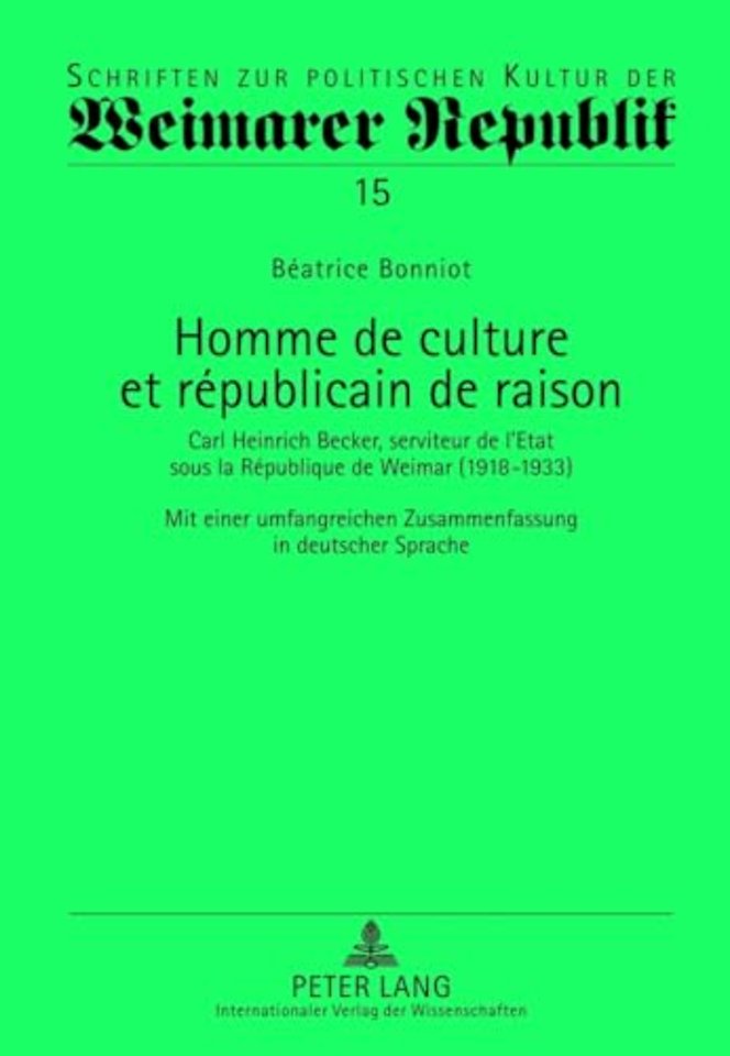 Homme de Culture Et Republicain de Raison