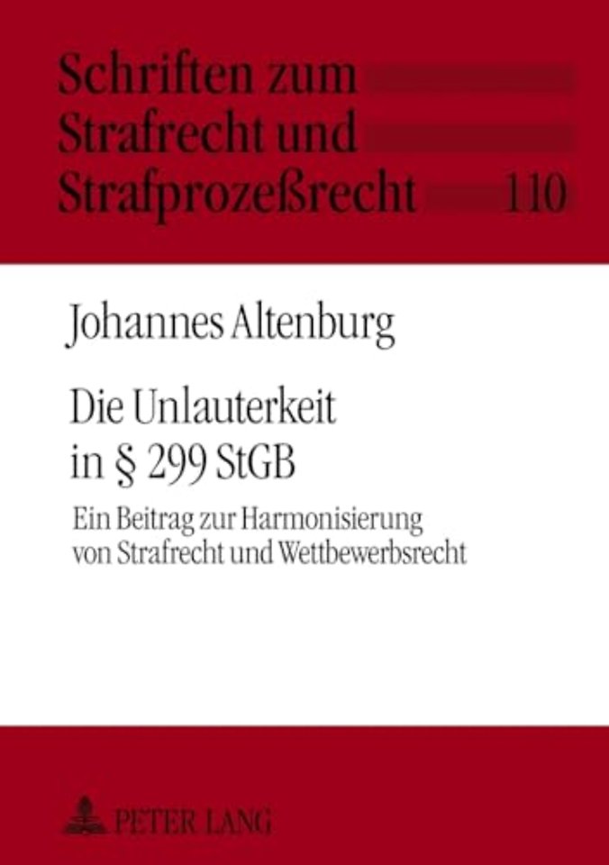 Die Unlauterkeit in § 299 Stgb