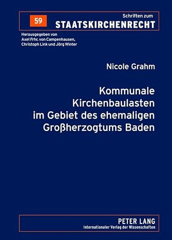 Kommunale Kirchenbaulasten Im Gebiet Des Ehemaligen Großherzogtums Baden