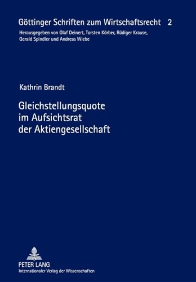 Gleichstellungsquote Im Aufsichtsrat Der Aktiengesellschaft