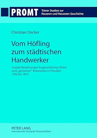 Vom Hoefling zum staedtischen Handwerker