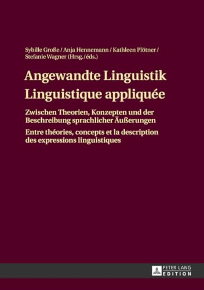 Angewandte Linguistik / Linguistique appliquee