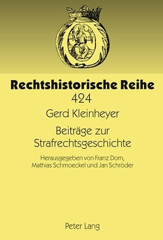 Beitraege Zur Strafrechtsgeschichte
