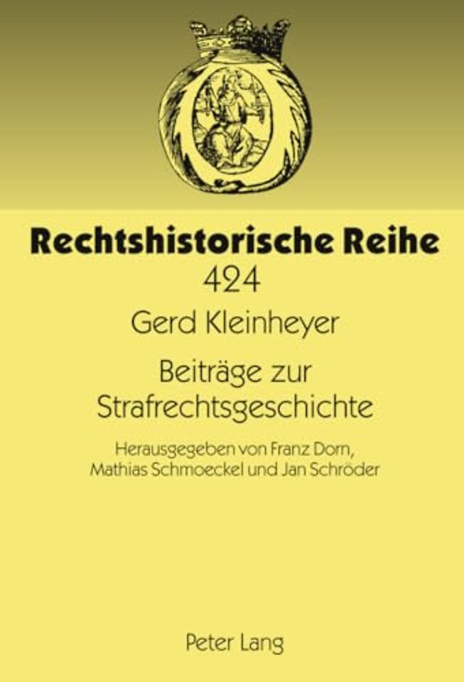 Beitraege Zur Strafrechtsgeschichte