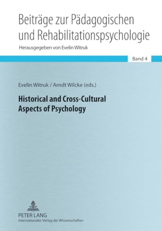 Historical and Cross-Cultural Aspects of Psychology