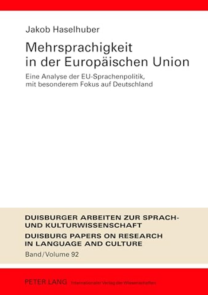 Mehrsprachigkeit in Der Europeaischen Union