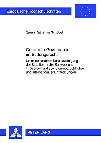 Corporate Governance Im Stiftungsrecht