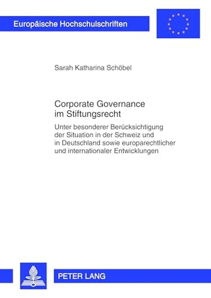 Corporate Governance Im Stiftungsrecht
