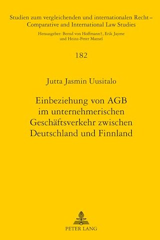 Einbeziehung Von Agb Im Unternehmerischen Geschaeftsverkehr Zwischen Deutschland Und Finnland