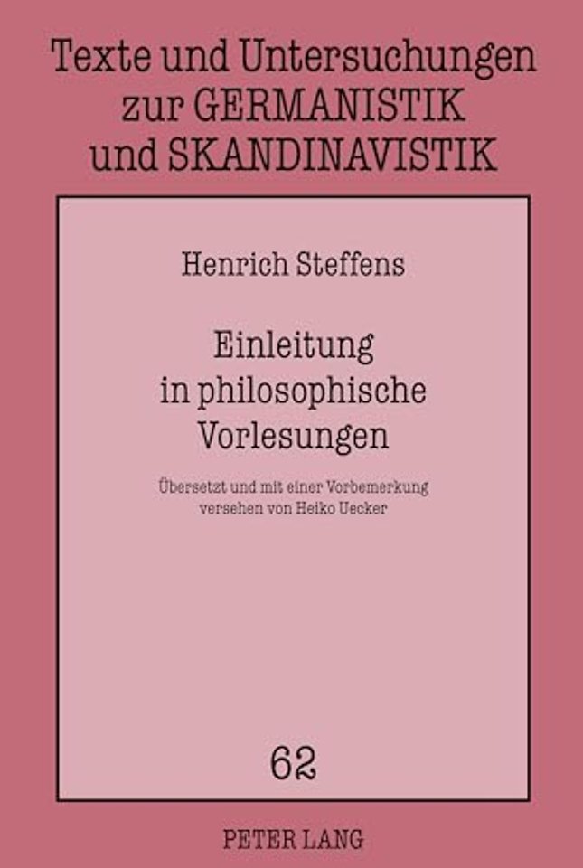 Einleitung in Philosophische Vorlesungen