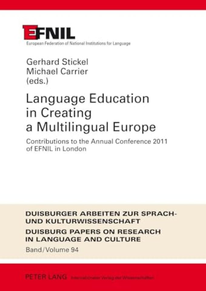 Language Education in Creating a Multilingual Europe