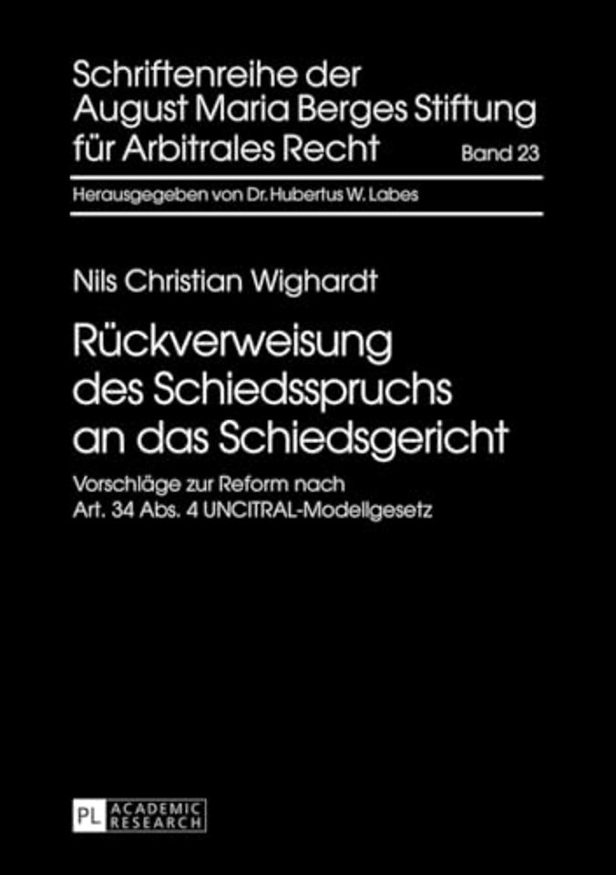 Rueckverweisung Des Schiedsspruchs an Das Schiedsgericht