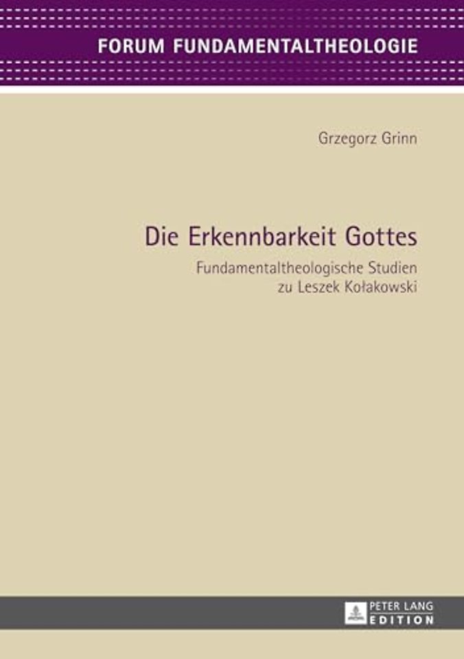 Die Erkennbarkeit Gottes