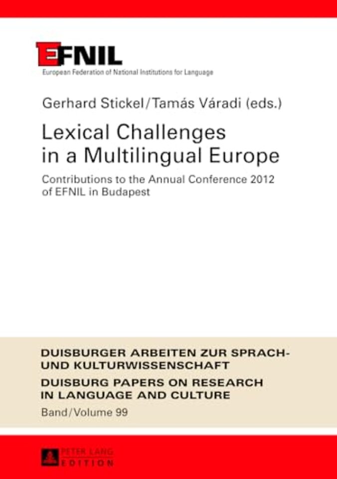 Lexical Challenges in a Multilingual Europe