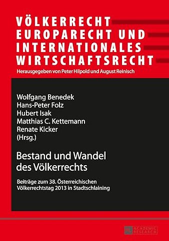 Bestand Und Wandel Des Voelkerrechts