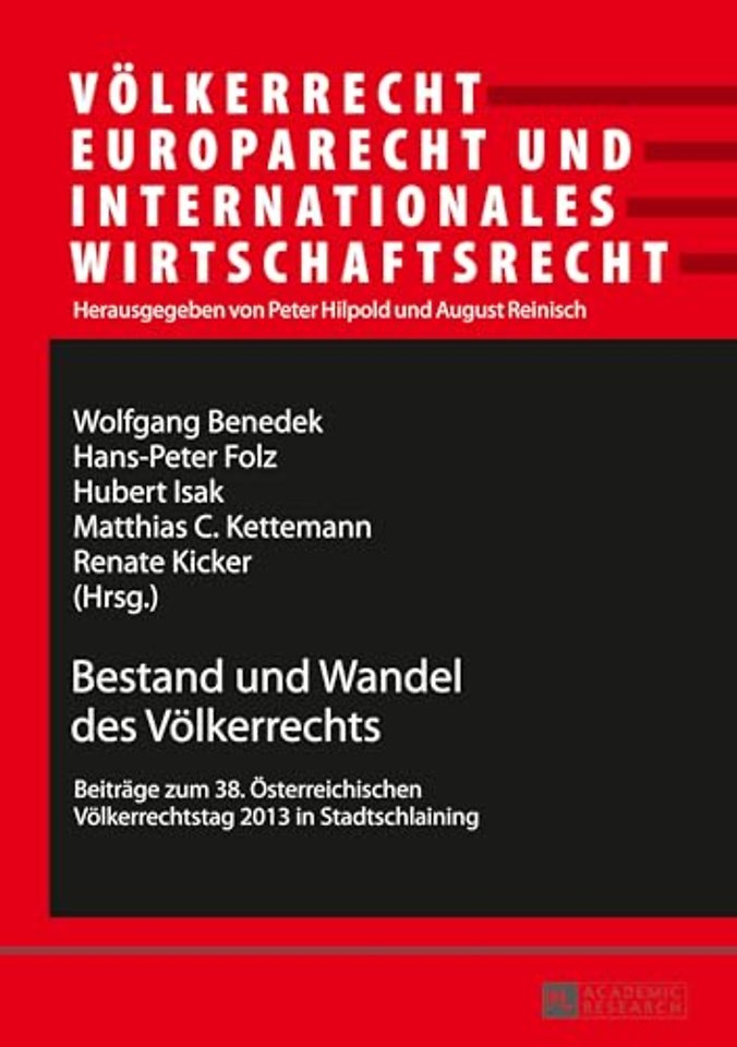 Bestand Und Wandel Des Voelkerrechts