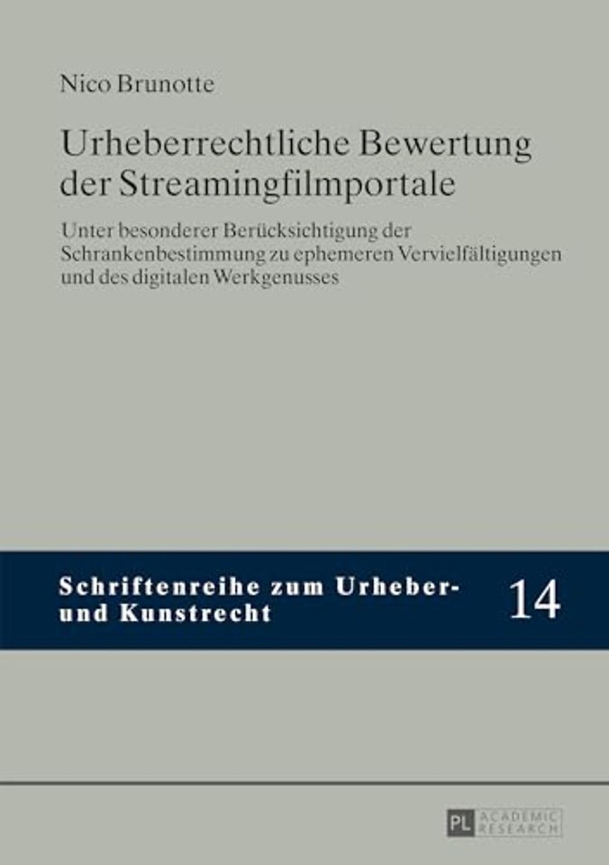 Urheberrechtliche Bewertung Der Streamingfilmportale