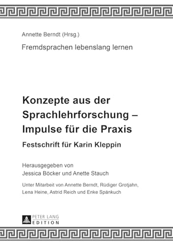 Konzepte aus der Sprachlehrforschung - Impulse fuer die Praxis