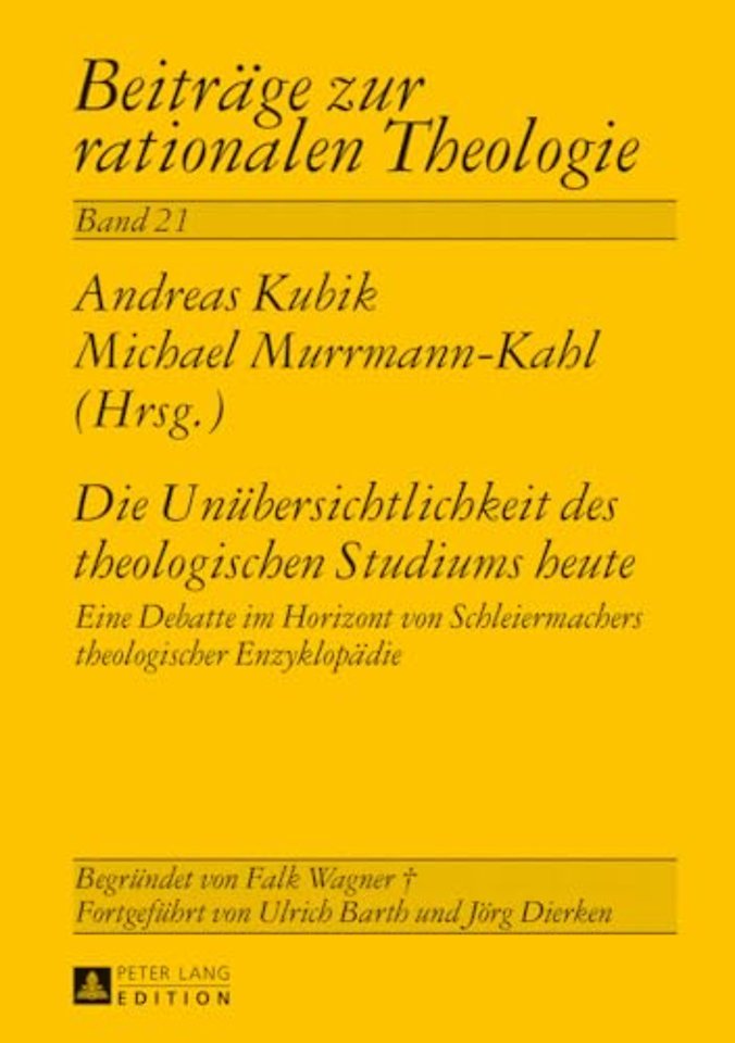 Die Unuebersichtlichkeit Des Theologischen Studiums Heute