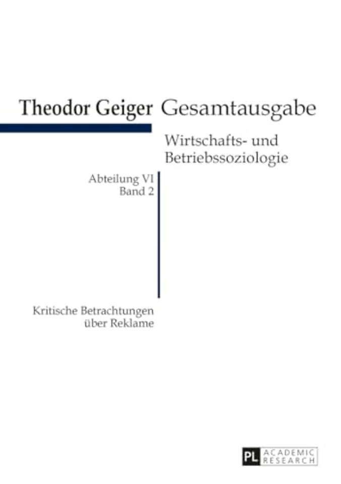 Kritische Betrachtungen ueber Reklame
