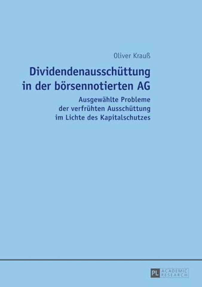 Dividendenausschuettung in der boersennotierten AG