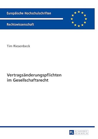 Vertragsaenderungspflichten im Gesellschaftsrecht