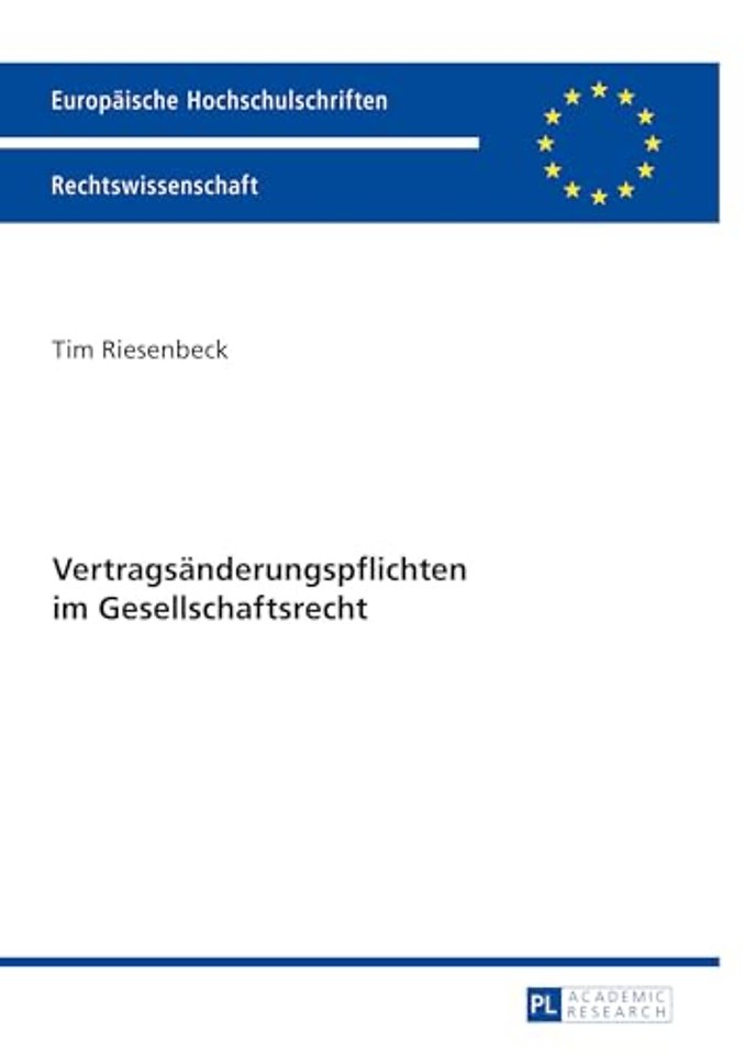 Vertragsaenderungspflichten im Gesellschaftsrecht