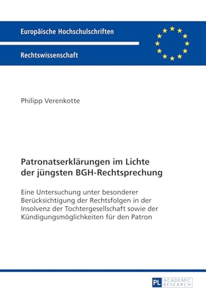 Patronatserklaerungen Im Lichte Der Juengsten Bgh-Rechtsprechung