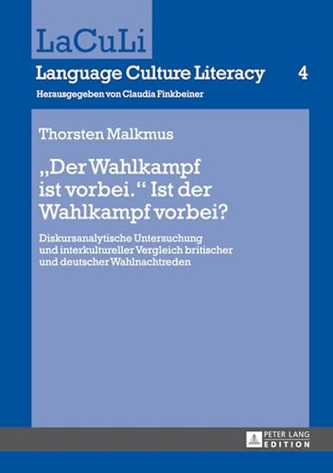 "der Wahlkampf Ist Vorbei." Ist Der Wahlkampf Vorbei?