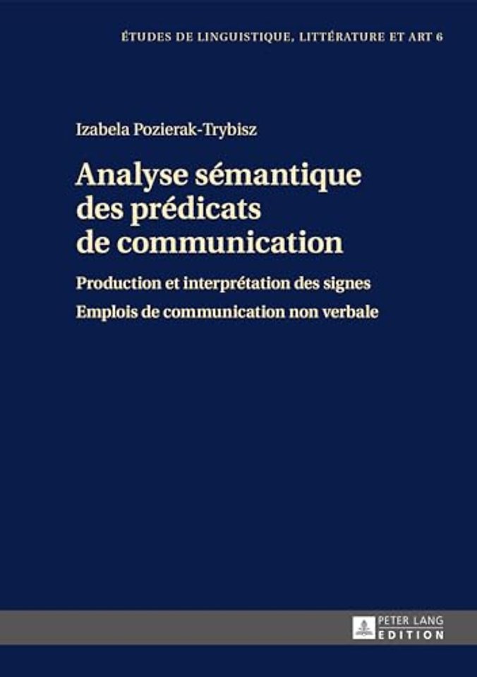 Analyse Semantique Des Predicats de Communication