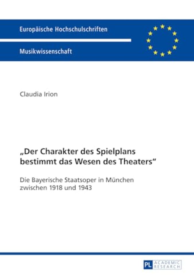 "der Charakter Des Spielplans Bestimmt Das Wesen Des Theaters"