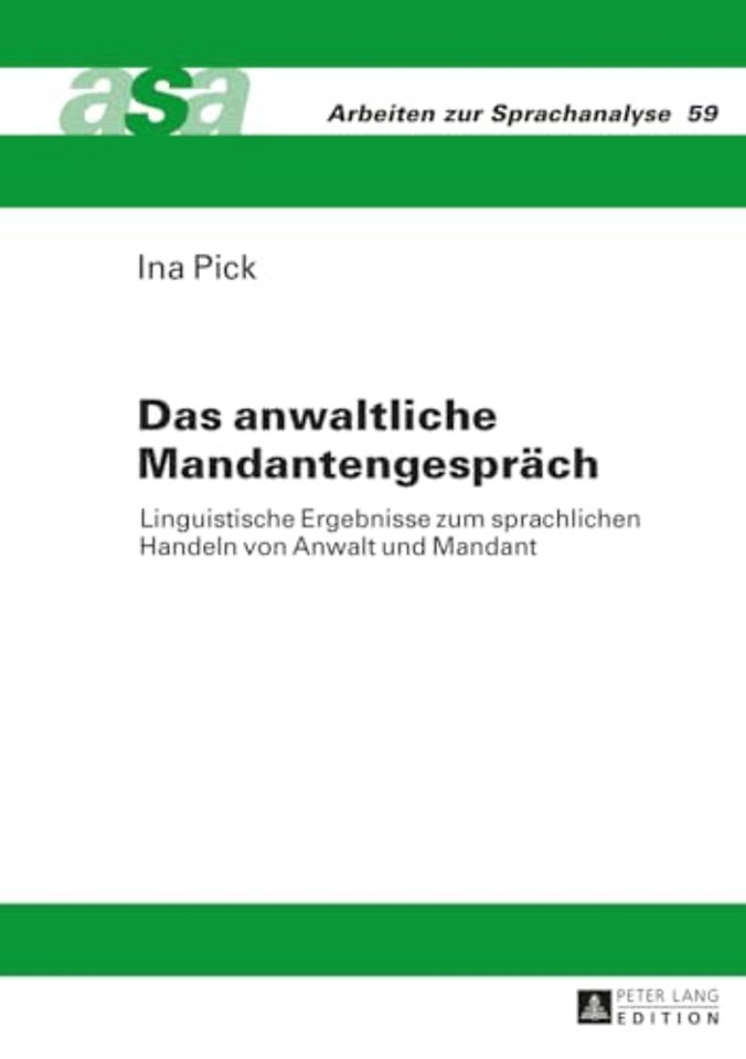 Das anwaltliche Mandantengespraech